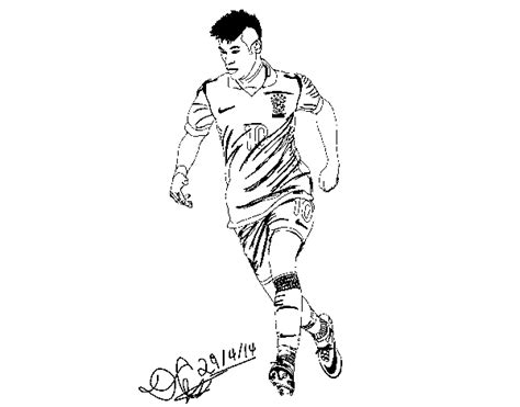 Neymar coloring page from soccer category. Neymar coloring page - Coloringcrew.com