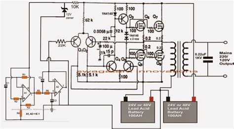 Steps up to high voltage ac and is , figure ft use this circuit to measure the output. Make This 1KVA (1000 watts) Pure Sine Wave Inverter Circuit | Homemade Circuit Projects