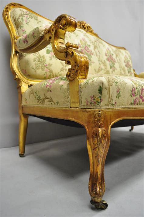 Any discounted items are a final sale. 1920s, French, Louis XV Style Gold Gilt Settee Loveseat Sofa For Sale at 1stdibs