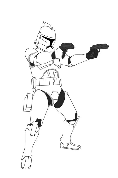 Coloriage Star Wars Clone Trooper Coloriage