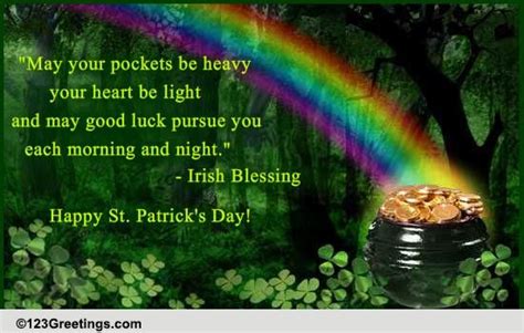 A St Patricks Day Blessing Free Irish Blessings Ecards 123 Greetings