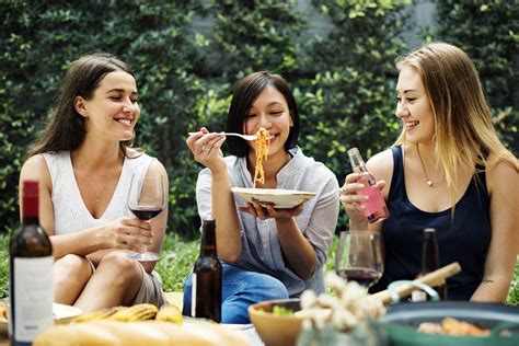 Download premium image of Diverse people enjoying food together 398917
