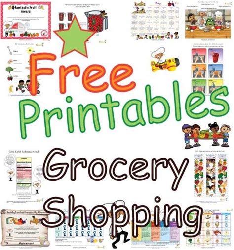 Grocery Shopping Worksheets For Children Kids Farm To Fork And