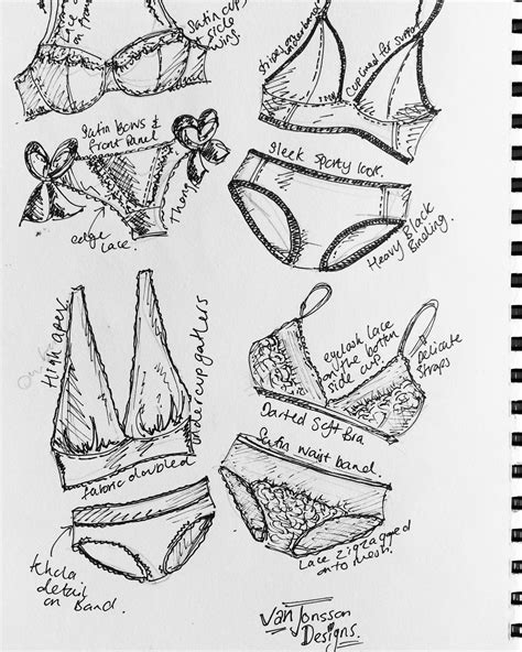 Lingerie Illustration Beautiful Sketches Most Beautiful Sketch Book