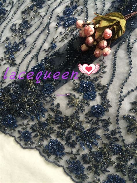 Buy Heavy Beaded Lace Fabric Super Delicate Lace