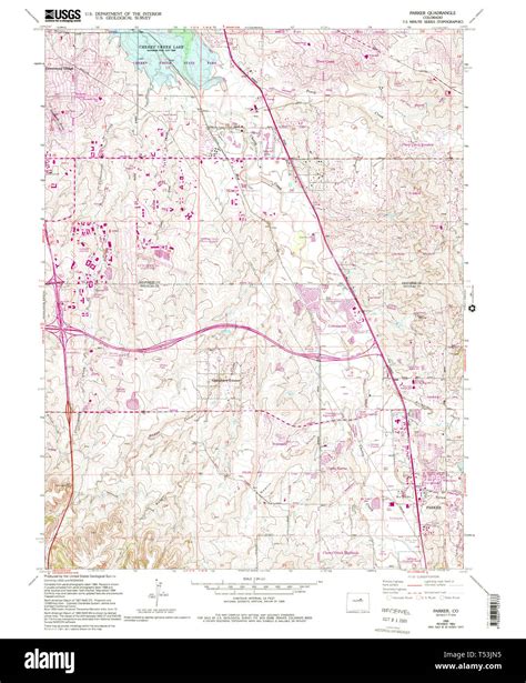 Map Of Parker Colorado Hi Res Stock Photography And Images Alamy