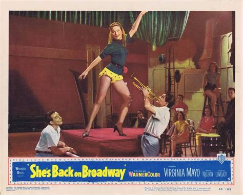 she s back on broadway lobby card 4 1953 virginia mayo gene nelson moviemem original movie posters