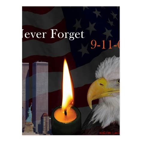 Never Forget 9 11 01 Postcard