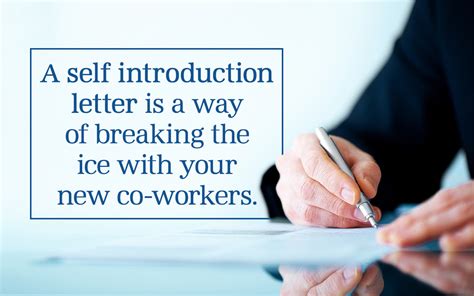 It's time to introduce yourself! How to Write the Perfect Self Introduction Letter - Career ...
