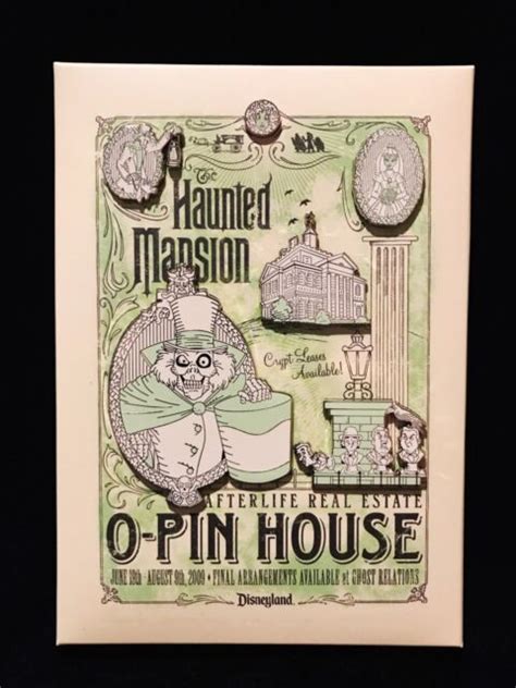 Disney Haunted Mansion Ghost O Pin House Limited Release Easel Pin