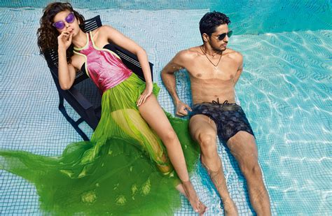 Alia Bhatt And Sidharth Malhotra By Luis Monteiro For Cover India March 2016 Hot Photos And