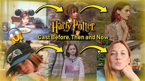 Harry Potter Cast Before Then And Now 2021 Harry Hermione Ginny And More Youtube