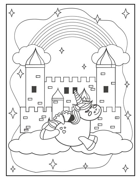 Eenhoorn met vleugels tekening collectie nieuwe schiedamsche courant. Regenboog kasteel en eenhoorn kleurplaat - gratis te downloaden