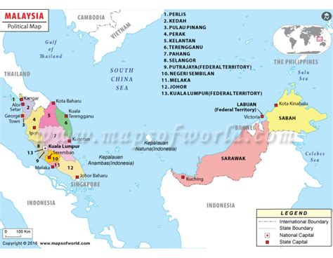 Buy Malaysia Political Map