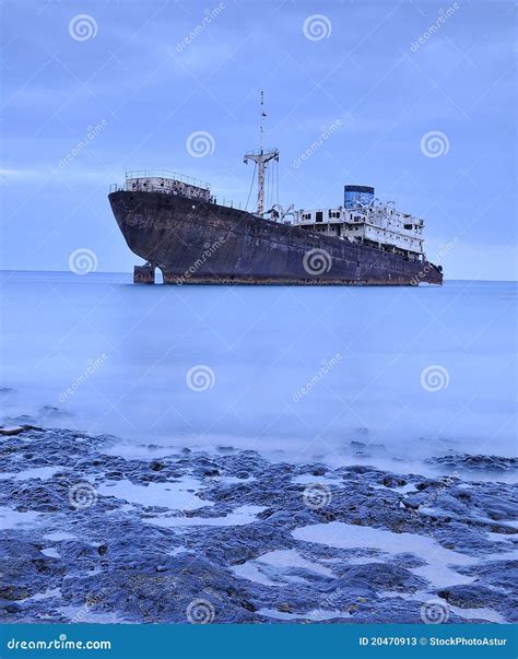 Abandoned Ship Stock Image Image Of Debris Cargo Night 20470913