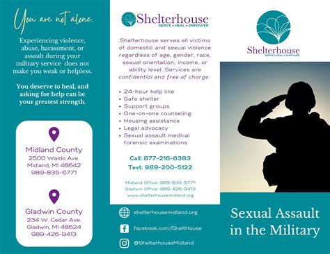 sexual assault in the military brochure by shelterhousemidland issuu