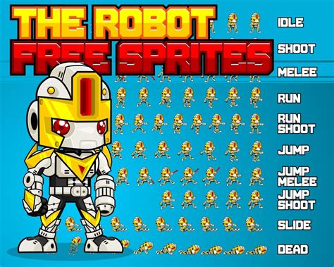 The Robot Free Sprite Free Game Assets Sprite Robot