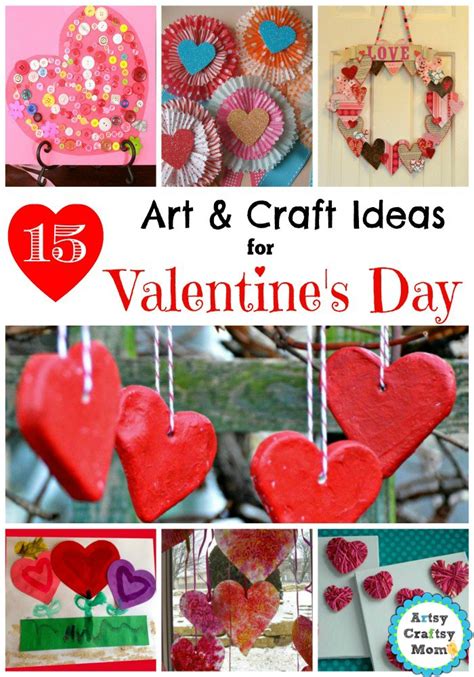 15 Simple Valentines Day Art And Craft Ideas For Kids Artsy Craftsy Mom