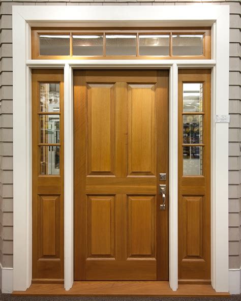 4 Panel Exterior Door With 3 Lite Over 1 Panel Sidelites 5 Lite