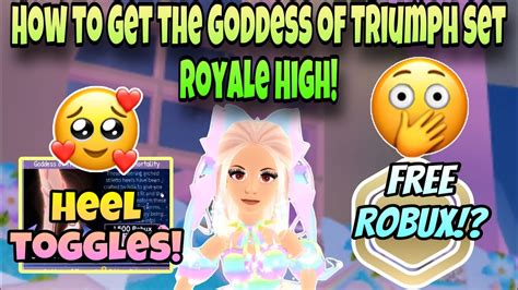 FREE ROBUX NEW ROYALE HIGH SET GODDESS OF TRIUMPH SET RH NEW SET