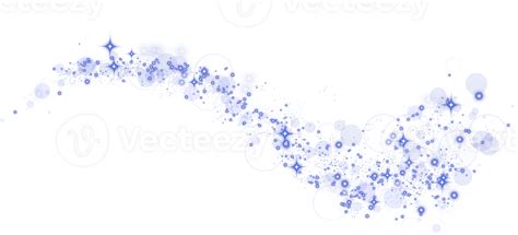 Abstract Blue Glitter Wave Illustration Blue Stardust Sparkle