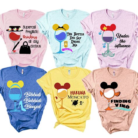 Disney Shirts For Women Disney Shirts Disney Drinking Etsy Womens