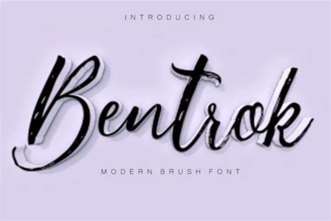 Bentrok | Brush font, Premium fonts, New fonts