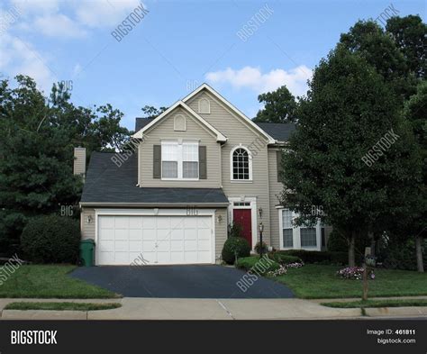 American Suburban Home Image And Photo Free Trial Bigstock