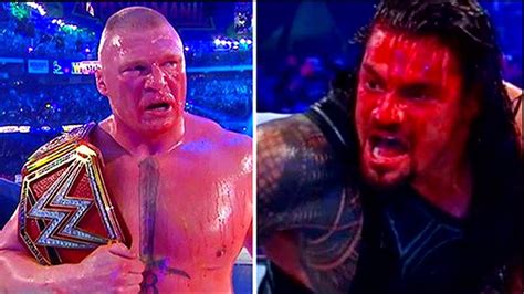 Brock Lesnar Vs Roman Reigns Wrestlemania 34 Wwe Replay 19 May 2019