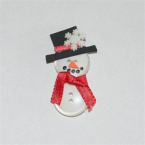 How To Make A Button Snowman Craft