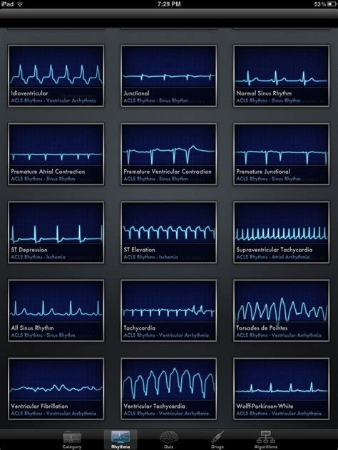 Printable Rhythm Strips Acls Cheat Sheet Images And Photos Finder