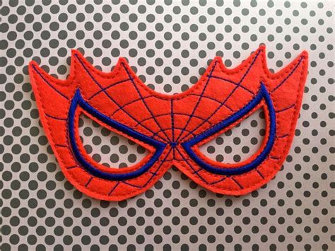 Spiderman Felt Mask Spiderman Theme Spiderman Costume Spiderman