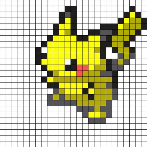 Pikachu Sprite Pixel Art Pokemon Pixel Art Pattern Pikachu Sprite