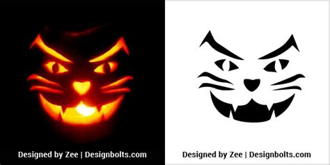 10 Scary Halloween Pumpkin Carving Stencils Ideas