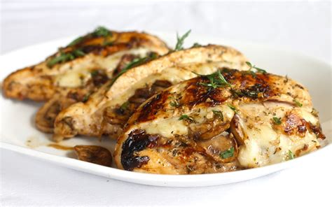 Maybe you would like to learn more about one of these? Yammie's Noshery: Mushroom and Swiss Stuffed Chicken