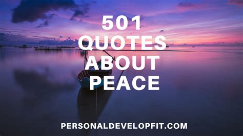 501 Quotes About Peace The Ultimate List