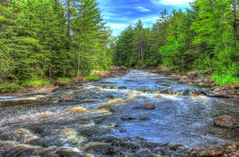 Scenic Riverway At Amnicon Falls State Park Wisconsin Image Free