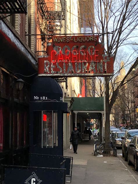 Carbone Nyc Restaurant Greenwich Village Carpe City