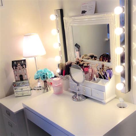 You might also like this photos or back to tips makeup storage ikea. Makeup station: Micke Desk by IKEA | Girls room ideas ...