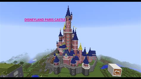 Minecraft Disneyland Paris Castle Youtube