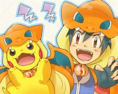 Ash Ketchum And Pikachu ♡ I Give Good Credit To Whoever Made This Artistas Pikachu Dibujos