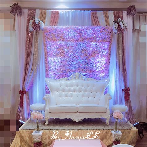 Flower Backdrop 🌸 | Wedding reception decorations, Flower backdrop ...