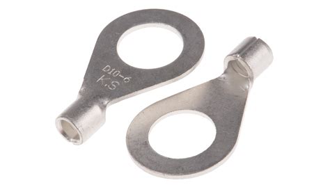Rs Pro Uninsulated Ring Terminal 105mm Stud Size 25mm² To 6mm² Wire