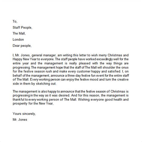 sample christmas letter  documents   word