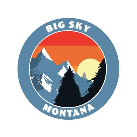 Big Sky Montana 35 Vinyl Decal Sticker For Jeep Car Etsy Window