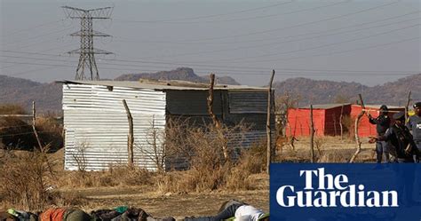 South African Police Open Fire On Striking Miners In Pictures World