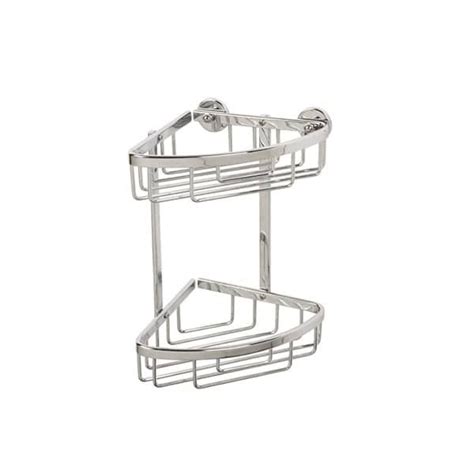 Shop for a new tub caddy in a variety of finishes. Two Tier Corner Basket | Shower caddy, Bathtub accessories ...