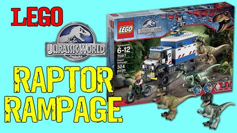 Lego Jurassic World Raptor Rampage Toy Unboxing Demo And Review Scott Neumyer Youtube