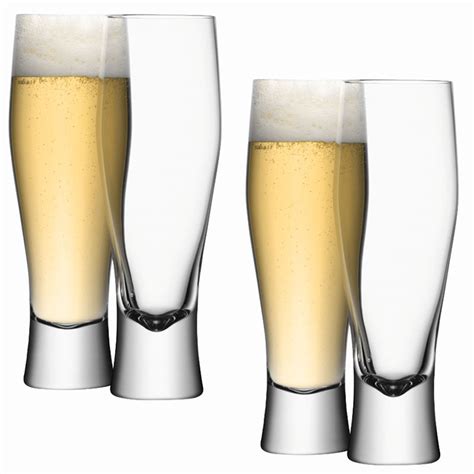 Lsa Bar Lager Beer Glasses Set Of 4 Glassware Uk Glassware Suppliers Uk