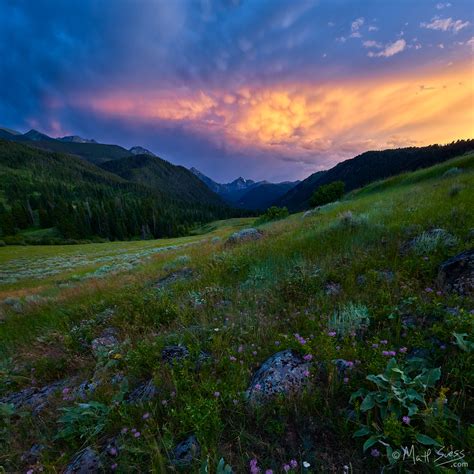 Montana Sunset And Storm Clouds Matt Suess Photography